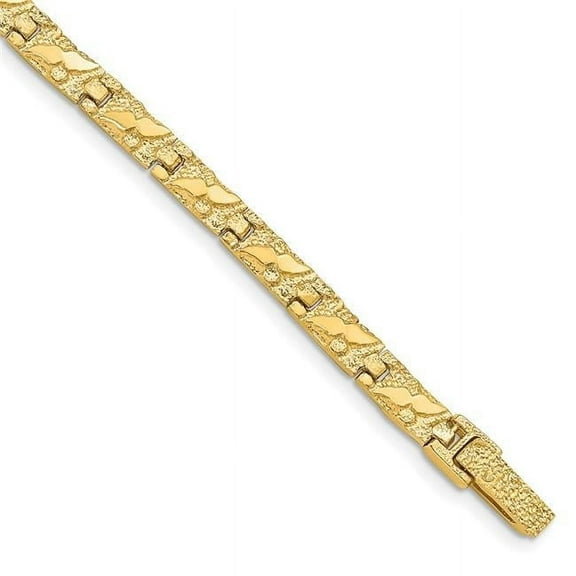 Primal Gold 14 Karat Yellow Gold 5.0mm Nugget Bracelet