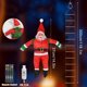 thumbnail image 3 of Teissuly Christmas Outdoor Decorations, 10FT 350LED USB Christmas Ladder Lights Decorative With Climbing Santa, 8 Modes Waterproof Christmas Decorations Teissuly WER2023112000227, 3 of 3