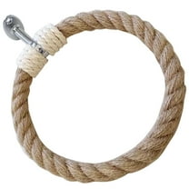 STOBOK Rustic Wall Mounted Towel Holder Hand Towel Rack for Bathroom Kitchen Bedroom Decor Rope Design