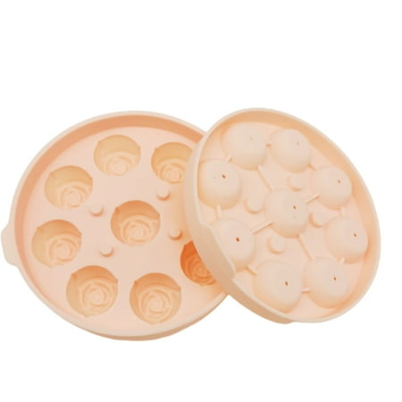 

Ssxinyu 3D Silicone Rose Shape Ice Cubes Tray Multipurpose DIY Ice Ball Stencil