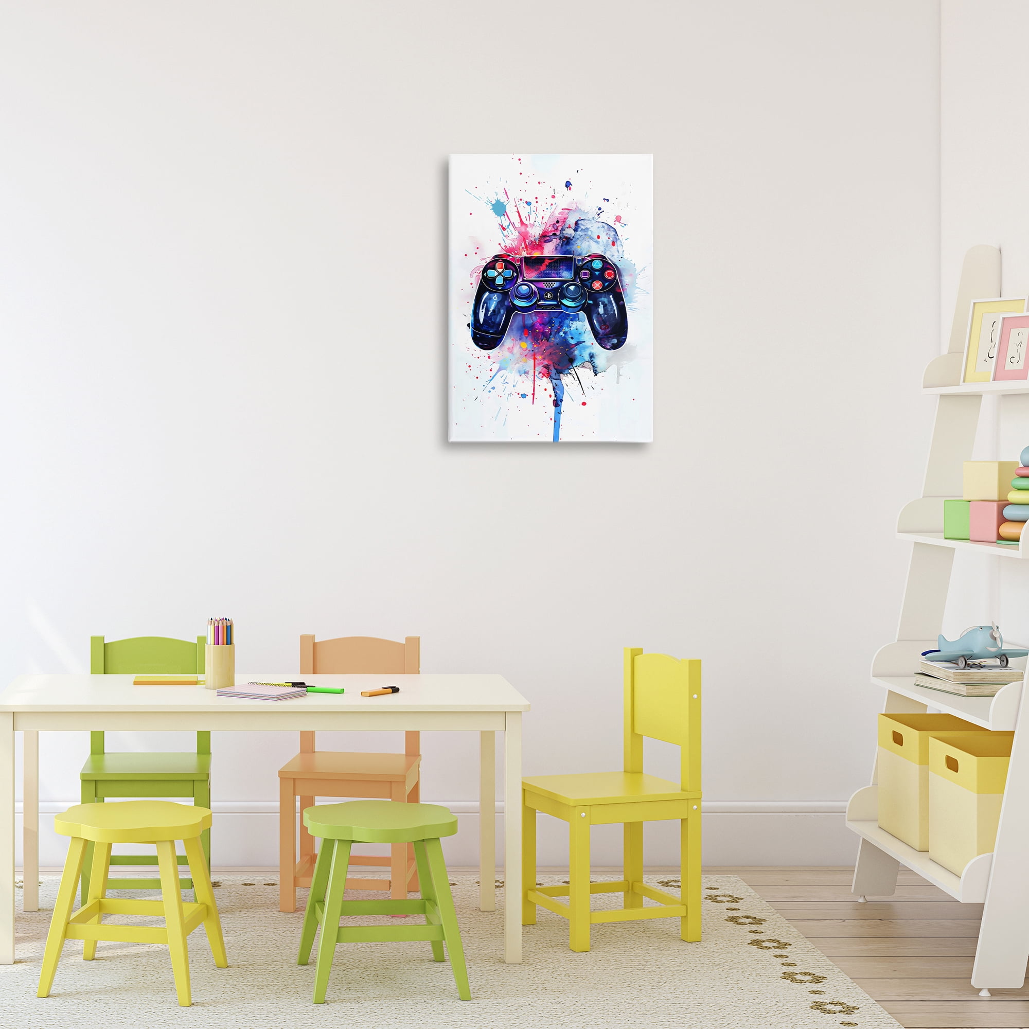 Stupell Industries Burst of Color Controller Canvas Wall Art, design by Creative Studio