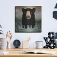 thumbnail image 6 of Luxe Metal Art 'Skinny Dip Black Bear Ale' by Ryan Fowler, Metal Wall Art, 12"x12", 6 of 9