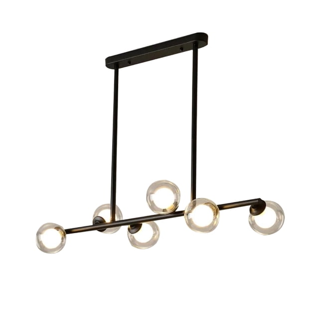 Lampara de techo estilo industrial Lámpara colgante barra molecular ilios innova 6 luces