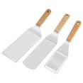 thumbnail image 2 of , de material acero inoxidable, s profesionales para plancha , accesorios resistentes ideales para sartén de hierro 3 piezas Baoblaze raspador de plancha, 2 of 8