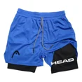 thumbnail image 1 of Short Deportivo Hombre Gym 2 En 1 Bolsa Celular Mod Head, 1 of 1