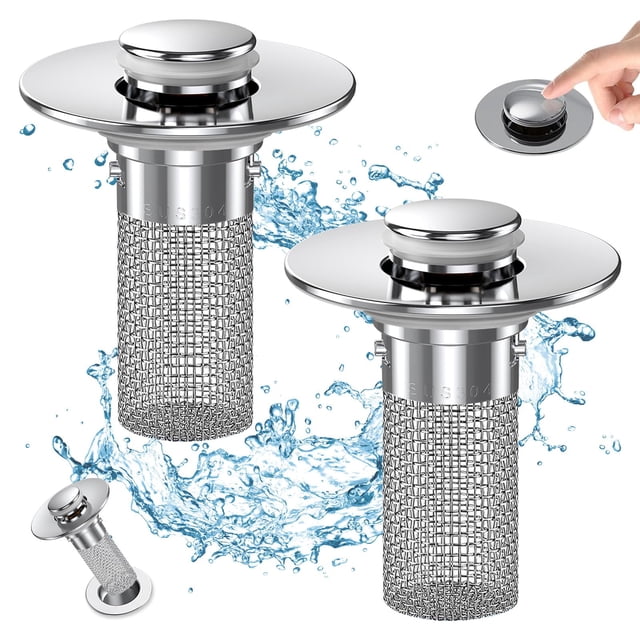 Filtro Tapón Pop-Up para Desagüe de Lavabo de Baño Cocog 2 piezas