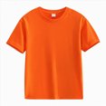 thumbnail image 4 of TOWED22 Kids Boys T-Shirts Short Sleeve Crew Neck Tees Print Tops(Orange,9-10 Y), 4 of 8