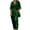Army Green, variant on LYXSSBYX 2 Piece Sets for Women Summer Women's Summer Suit Fashion Color Long Sleeve Trousers Casual Two-Piece Suit