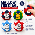 thumbnail image 4 of FufuCrick Soccer Ball Squishy Office Accessory Measuring 2.36 inch Squishy Tactile Sensory Gadget Desk Ornament Decor, 4 of 6
