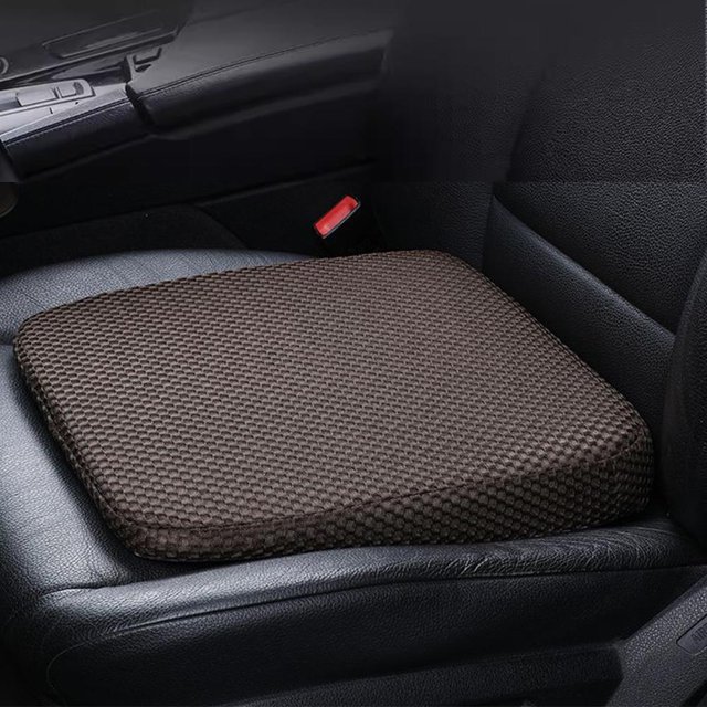 Breathable Removable Memory Foam Car Seat Heightening Wedge Booster Cushion for Driver, Truck Car Accessory