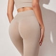 thumbnail image 2 of Mallas deportivas de Yoga para mujer, ropa de gimnasio sin costuras, mallas de entrenamiento de realce de cintura alta, pantalones acanalados sólidos, 2 of 4