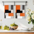thumbnail image 3 of Burnt Orange Black Kitchen Towels Set of 4, Modern Abstract Geometric Absorbent Dish Towels for Kitchen, Microfiber Hand Towel, Quick Drying Tea Towel for Cleaning Decorative Dishcloths, 3 of 7