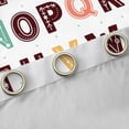 thumbnail image 4 of Homewish 26 Letters Alphabet Black Out Curtains,Cute Cartoon Owls Curtains Pack of 2 (42x63 Each),White Brown Pink Bedroom Curtains For Girl Boys,Microfiber Bedroom Decor, 4 of 6