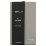 Smythson 2022 Panama Diary With Pocket In Light Steel