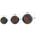 thumbnail image 3 of DecMode Brown 6" Ombre Plastic Orbs & Vase Filler with Blue Accents (3 Count), 3 of 15