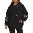 thumbnail image 1 of Sweat à Capuche Réversible Imprimé pour Femmes avec Poches Manches Longues Décontracté 100 pour Cent Polyester Vêtements d'Automne pour Adolescentes Petit Sweat à Capuche pour Femmes avec Fermeture Éclair, 1 of 3