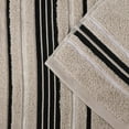 thumbnail image 5 of Superior Sadie Zero Twist Cotton Solid 3 Piece Towel Set, Stone, 5 of 10