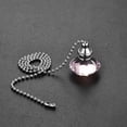 thumbnail image 4 of 20 Inch Ceiling Fan Pull Chain, Decorative Crystal Fan Pull Chain Ornament Extension, 3mm Diameter Beaded Diamond Pendant, Pink, 4 of 5