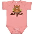thumbnail image 3 of Inktastic Groundhog Day with Cute Groundhog Illustration Boys or Girls Baby Bodysuit, 3 of 5