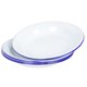thumbnail image 1 of Leifggao - Juego de 4 platos esmaltados decorativos de esmalte para comida, estilo retro, para frutas, para el hogar y el hotel., 1 of 5
