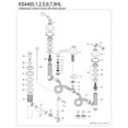 thumbnail image 3 of Kingston Brass KS4460HL Metropolitan Widespread Bathroom Faucet with Brass Pop-Up, Matte Black, 3 of 4