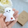 thumbnail image 5 of Fairnull 1 Set Ghost Doll with Greeting Card Heart Pocket Comfortable Cute You Are My Boo Cartoon Ghost Doll for Gifts, 5 of 10