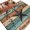 Brown Teal, variant on Texas Star Vintage Area Rugs 8'x10', Washable Small Throw Rugs for Living Room Patio, Berry Dark Brown Wooden Indoor Outdoor Rug Non-Slip Low Pile Carpet Runner Reversible Floor Mats