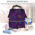 thumbnail image 5 of Fuzoiu Colorful Snake Print Diaper Bag Backpack,Baby Essentials Travel Tote,Multi function Waterproof Diaper Bag, Travel Essentials Baby Bag - Unisex, 5 of 6