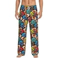 thumbnail image 2 of Kdxio American Football Print Men's Sleep Pajama Pant Lounge Pants with Pockets, 2 of 8