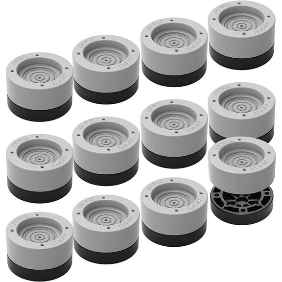 12-Pack Anti-Vibration Rubber Pads for Washing Machine, Washer & Dryer, Dual Design, Universal Fit for Furniture & Appliances