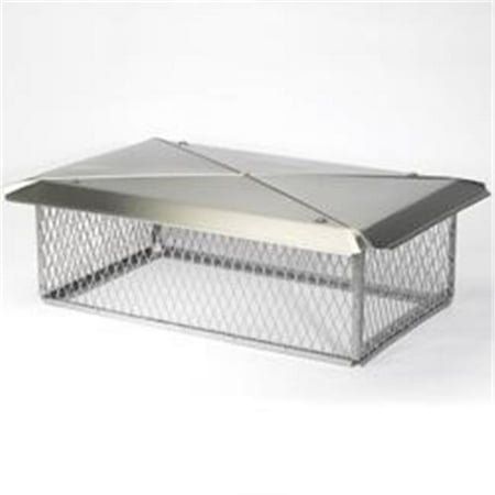

Homesaver 11718 1328 13 Inch x 28 Inch Homesaver Stainless Steel Multi-flue Chimney Protector Cap W/swingtabs 10 Inch High 3/4 Inch Mesh