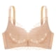 thumbnail image 4 of Sujetador de encaje floral de talla grande para mujer, sin anillo de acero, ropa interior push-up, sujetador para dormir estilo chaleco Fridja nalpqowj7015, 4 of 4