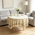 thumbnail image 4 of Round Tablecloth, Washable Table Cover, Stain Resistant Polyester Tablecloth for Coffee Table, Dining Table, Living Room, Bedroom, 4 of 7