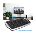 thumbnail image 4 of Wireless Keyboard Ergonomic Multifunctional Backlight Function 78 Keys 2.4G Mini Keyboard with Trackball Mouse Scroll Wheel for Notebook - Silver Gray, 4 of 5