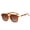 Amber/Tea, variant on Retro Double Bridge Aviator Sunglasses for Men Women, UV400 Polarized Gradient TAC Rectangle Shades for Driving Beach Travel
