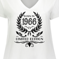 thumbnail image 4 of Inktastic Born in 1966 Limited Edition Women's Plus Size V-Neck T-Shirt, 4 of 5