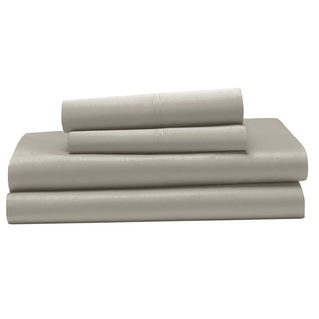 Ensemble de draps 100 % coton à contexture de 400 fils Hometrends, satin de coton