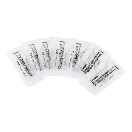 piercing needle hollow ear sterilized tattoo disposable nose lip yosoo needles 100pcs