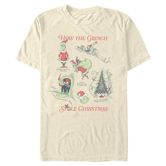 Mens The Grinch How Stole Christmas Steps T Shirt