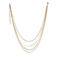 thumbnail image 2 of Collar cadena cuadruple chapa de oro amarillo 18k, 2 of 4