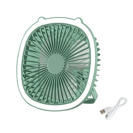 

Portable Fan With Light Hanging Freestanding 3 Wind Speed USB Rechargeable