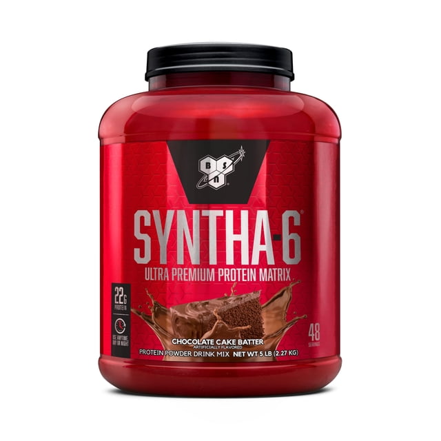 Masa de pastel de chocolate BSN SYNTHA-6 con proteína en polvo, 48 porciones