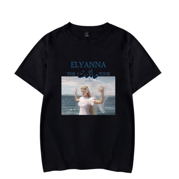 Elyanna The Woledto Tour 2024 T-Shirt Merch Women/Men Unisex Summer Hiphop O-neck Short Sleeve Tshirt Tee Streetwear