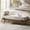Beige, variant on 48" Upholstered Ottoman Bench with One Pillow Modern Metal Legs Bed Foot Stool Bedroom Entryway Ivory