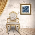 thumbnail image 3 of Stimson, Diane 26x26 Gold Ornate Wood Framed with Double Matting Museum Art Print Titled - Navy Mosaic 1, 3 of 4