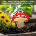 thumbnail image 4 of Highland Home "Let's Grow Together" Mushroom Shaped Garden Stake, 4 of 6