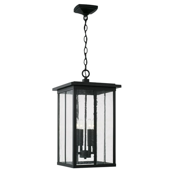 4 Light Outdoor Hanging Lantern Rain Or Shine Made For Coastal Environments-Black Finish Capital Lighting 943844Bk