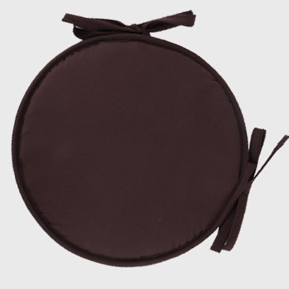 YUNLIGHTS 1Pc Round Chair Seat Cushion Coffee Color for Dining Room and Office Use