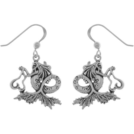 Jewelry Trends Sterling Silver Sea Mermaid Dangle Earrings by Artist Amy Brown