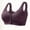 Purple, variant on Women Plus Size Wireless Front Snap Bra Full Coverage Daily Wear Pink,Size 38